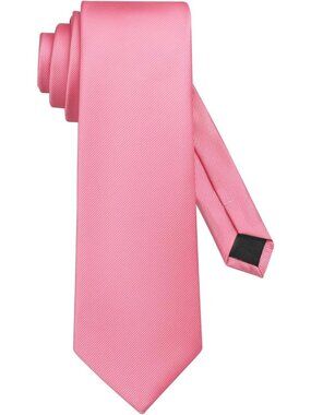 Men's Ties Solid Colour Dark Pink Imported Twill Formal Neckties